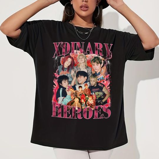Retro Xdinary Heroes Kpop T-shirt, Xdinary Heroes Beautiful Mind World Tour 2025 Shirt, Xdinary Heroes Live and Fall Album Tee, Kpop Members