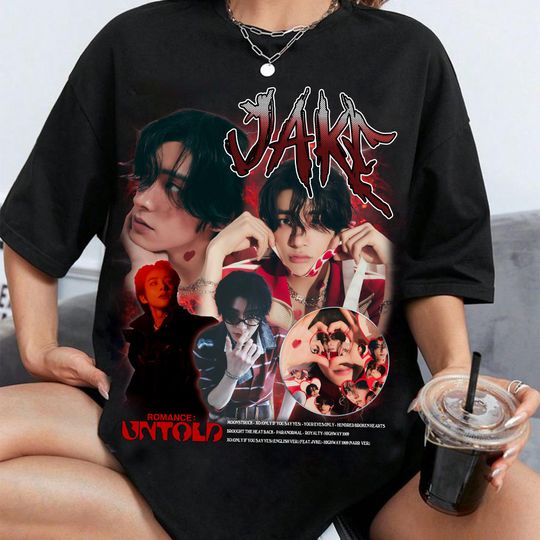 Vintage Jake Enhypen T-shirt, Enhypen Romance: Untold Album Shirt, Enhypen Walk The Line Tour Shirt, Enhypen Members Kpop Shirt Sweaeter