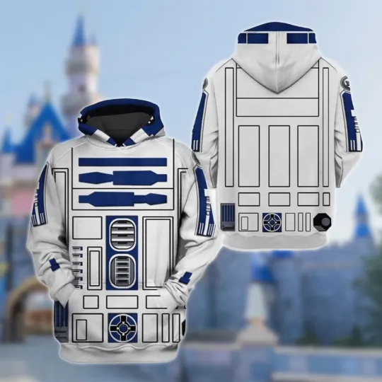R2-D2 Robot Star Wars 3D HOODIE Best Price All Over Print Father Day Gift