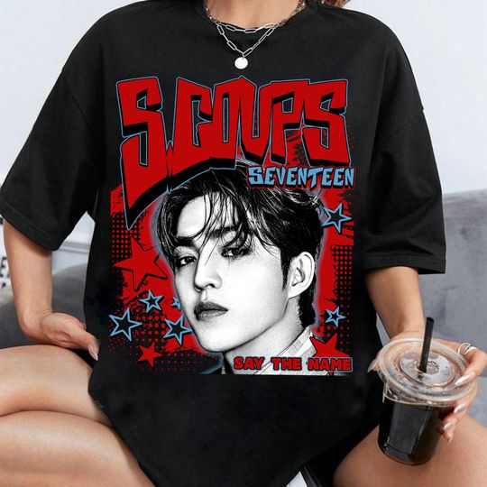 Retro S.coups Seventeen Kpop T-Shirt, Seventeen Right Here World Tour Shirt, Seventeen Happy Burstday Shirt,Seventeen Nana Tour Members Tee