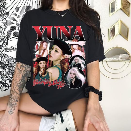 Retro Yuna Itzy T-shirt, Itzy Girls Will Be Girls Shirt,  ITZY Born to Be 2nd World Tour Shirt, Itzy Twinzy Members Kpop Shirt Sweater