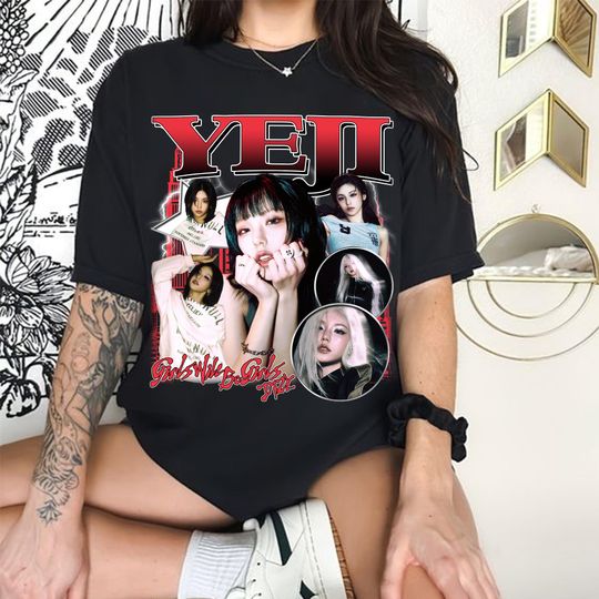 Retro Yeji Itzy T-shirt, Itzy Girls Will Be Girls Shirt,  ITZY Born to Be 2nd World Tour Shirt, Itzy Twinzy Members Kpop Shirt Sweater