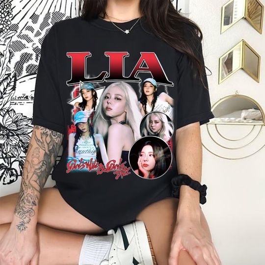 Retro Lia Itzy T-shirt, Itzy Girls Will Be Girls Shirt,  ITZY Born to Be 2nd World Tour Shirt, Itzy Twinzy Members Kpop Shirt Sweater