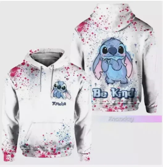 Custom Disney Stitch 3D HOODIE US  SIZE HALLOWEEN GIFT CHRISTMAS GIFT BEST PRICE