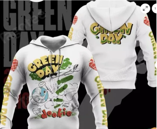 Green Day Dookie Album Pullover 3D Hoodie, Hoodie 3d - all printed