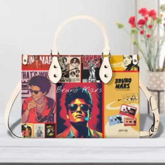 BRUNO Luxury PU Leather Handbag, Custom Fan Gift for Women, Stylish Purse