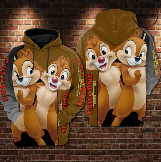 Chip N Dale Awesome 3D HOODIE BEST PRICE HALLOWEEN GIFT CHRISTMAS GIFT US SIZE