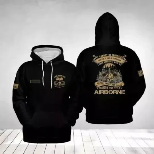 Custom Name 82nd Airborne Death From Above Hoodie Lightweight Xmas Gift For Dad