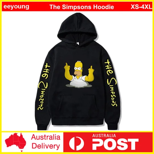 The Simpsons Cosplay Xmas Costume Pullover Mens Hoodie Hooded Jacket Sweatshirt