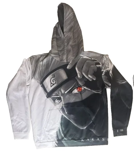 Narutoo Kakashi Hatake 3D Hoodie 2XL Dual Side Printed Graphic Unisex-578