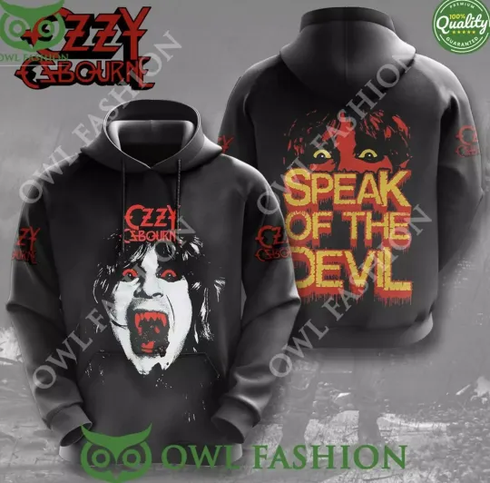 Ozzy Osbourne Speak Of The Devil 3D Hoodie, Gift For Fans