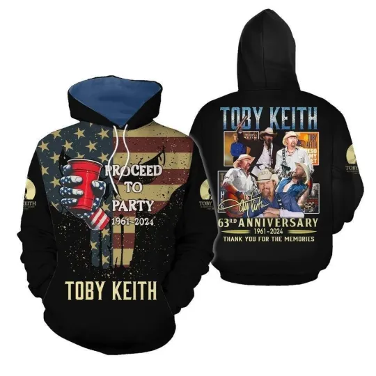 Toby Keith 2024 Hoodie 3d- new 3d gift gift 3D