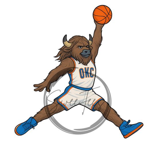 OKC Thunder Rumble Jumpman Sticker
