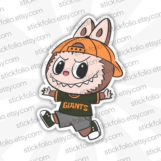 San Francisco Giants Labubu Sticker
