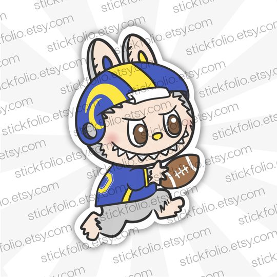 Los Angeles Rams Labubu Sticker