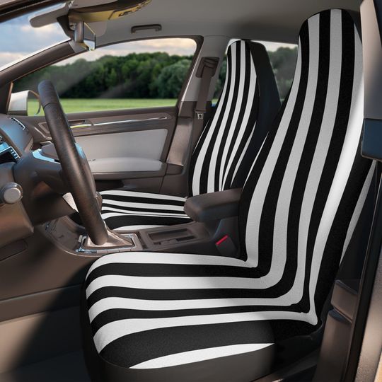 Goth Wednesday Addams Car Seat Covers