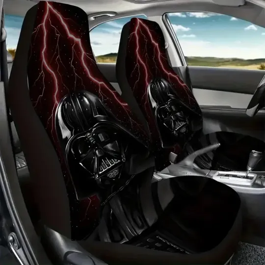Star Wars Darth Vader Galaxy's Edge Black & Red Lightning Car Seat Covers