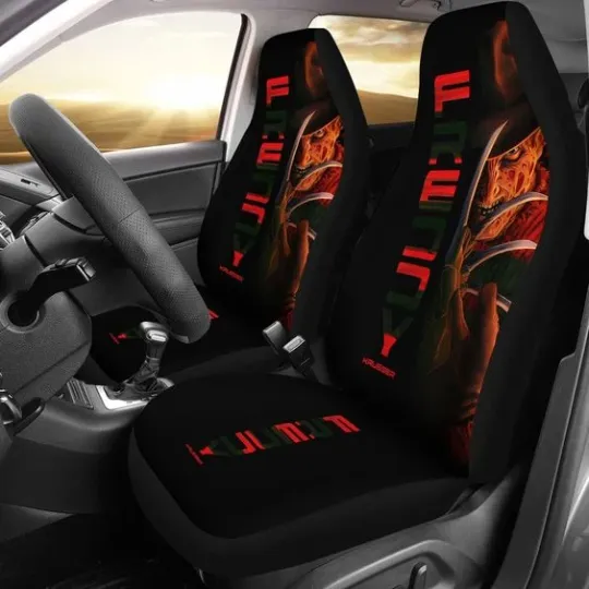 Horror Movie Freddy Krueger Car Seat Covers (Set of 2)