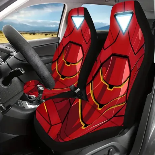 Iron Man Car Seat Covers for Superhero Fans