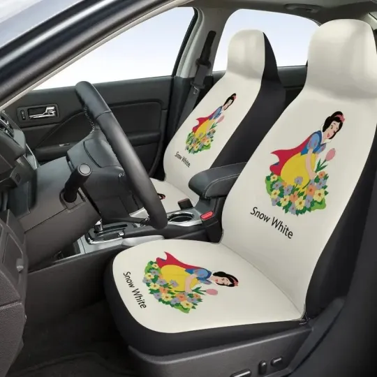 Snow White Princess Car Seat Covers - Picking Flowers Design