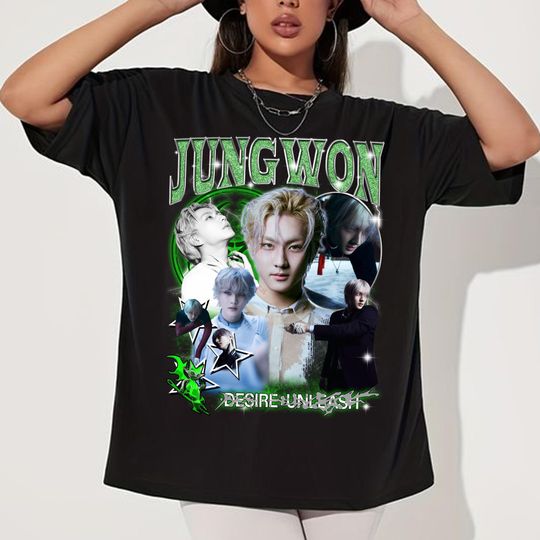Retro Jungwon Enhypen T-Shirt, Enhypen Desire: Unleash Shirt, Enhypen Walk The Line World Tour Shirt, Enhypen Fate Plus Tour Shirt
