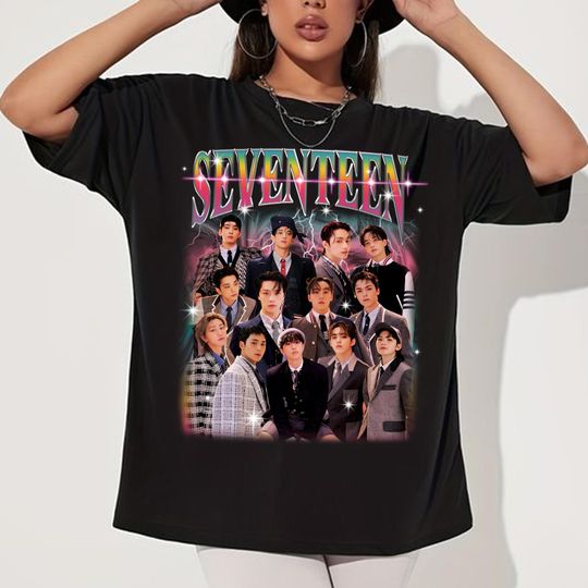 Retro Seventeen Kpop T-shirt, Seventeen 17 Is Right Here Album Shirt, Seventeen Right Here World Tour Shirt, Seventeen Members Nanatour