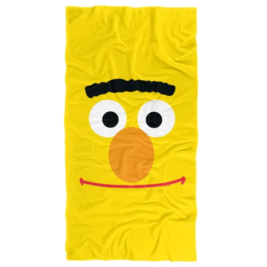 Sesame Street Bert Face Officially Licensed Beach Towel 30"x60"