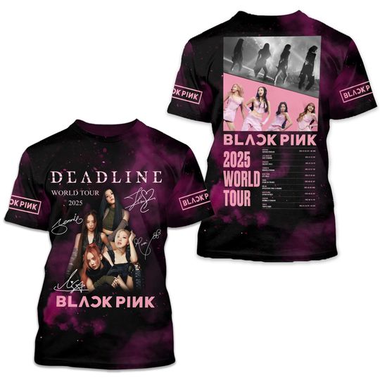Blackpink Deadline World Tour 2025 Limited Edition T-Shirt-Inspired Gift For Fan