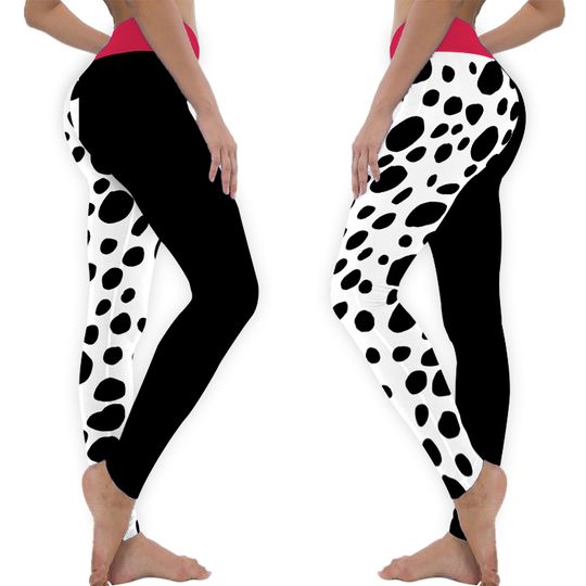 Womens Disney Cruella Dalmatian Yoga Leggings