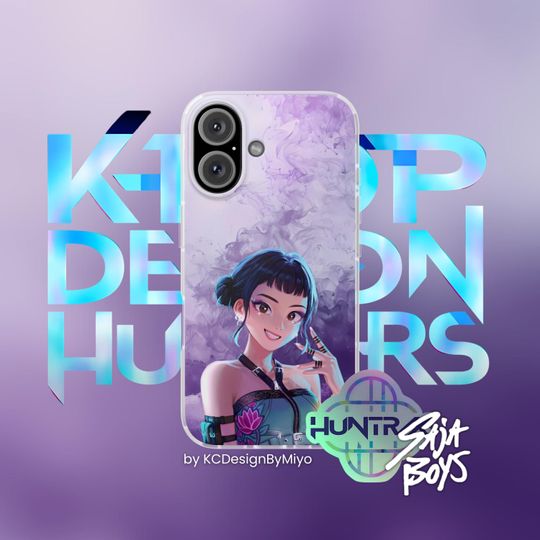 Kpop Demon Hunters Huntr/X iPhone Case, Saja Boys Gift, Aesthetic Kpop Accessory