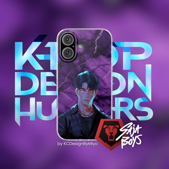 Kpop Demon Hunters Huntr/X iPhone Case, Saja Boys Gift, Rumi Mira Zoey Fan Merch, Aesthetic Kpop Accessory