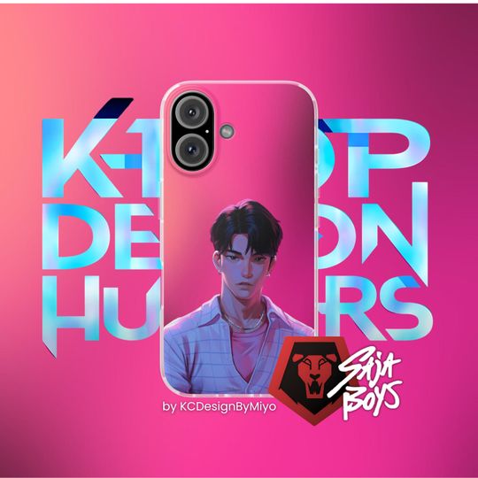 Kpop Demon Hunters Huntr/X iPhone Case, Saja Boys Gift, Rumi Mira Zoey Fan Merch, Aesthetic Kpop Accessory