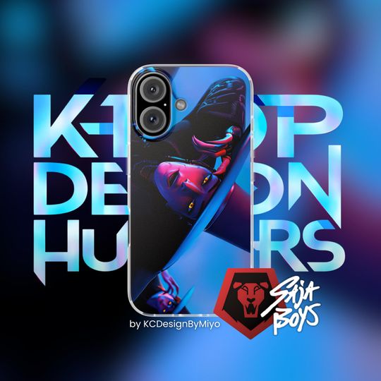 Kpop Demon Hunters Huntr/X iPhone Case, Saja Boys Gift, Rumi Mira Zoey Fan Merch, Aesthetic Kpop Accessory