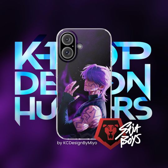 Kpop Demon Hunters Huntr/X iPhone Case, Saja Boys Gift, Rumi Mira Zoey Fan Merch, Aesthetic Kpop Accessory