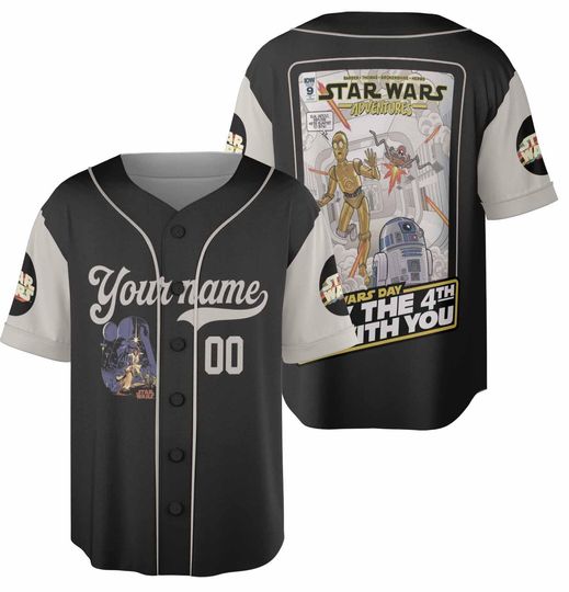 Personalized May The Fourth Be With You Baseball Jersey, Star Wars Day Jersey, May The Force Be With You Trip Shirt