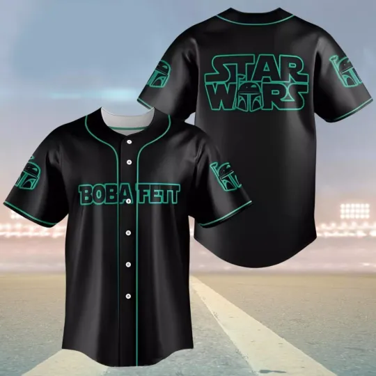 Boba Fett Star Wars Galaxy's Edge Baseball Jersey