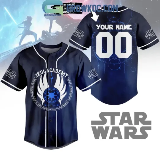 Personalized Star Wars Jedi Academy Baseball Jersey