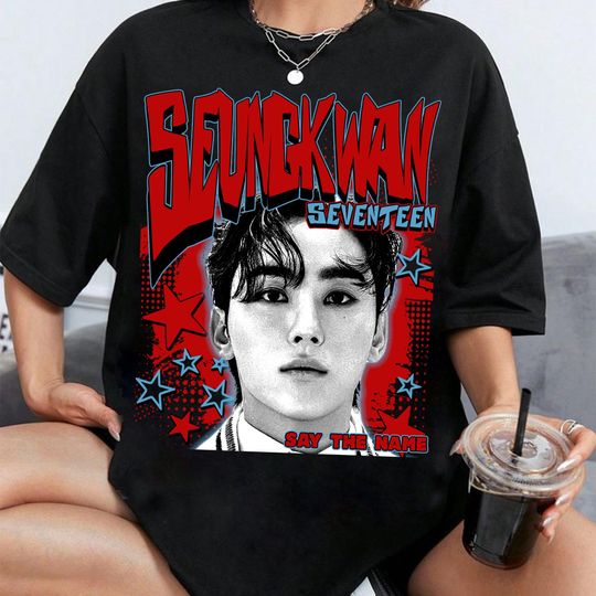 Retro Seungkwan Seventeen Kpop T-Shirt, Seventeen Right Here World Tour Shirt, Seventeen Happy Burstday Tee, Seventeen Nana Tour Members Tee
