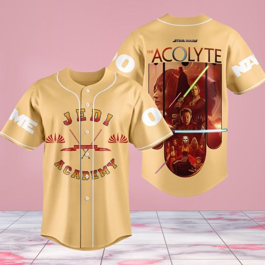 Jedi Academy Star Wars Baseball Jersey, Personalized Star Wars Jersey Shirt, The Acolyte Baseball, Darth Vader Shirt, Anakin Skywalker
