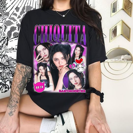 Retro Chiquita Babymonster T-shirt, Babymonster Hello Monster World Tour 2025 Shirt, Babymons7er Album Shirt, Babymonster Members Kpop Shirt