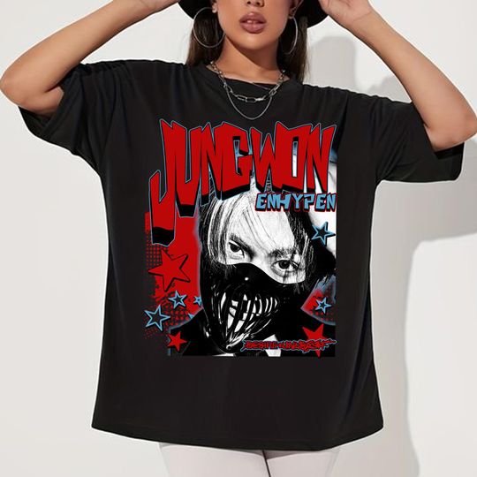 Retro Jungwon Enhypen T-shirt, Enhypen Desire: Unleash Shirt, Enhypen Walk The Line World Tour Shirt, Enhypen Fate Plus Tour Tee