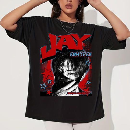 Retro Jay Enhypen T-shirt, Enhypen Desire: Unleash Shirt, Enhypen Walk The Line World Tour Shirt, Enhypen Fate Plus Tour Tee