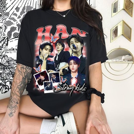Han Stray kids Graphic T-shirt, Stray Kids dominATE World Tour 2025 Shirt, Skz Hop Album Shirt, Stray Kids ATE Album, Bang Chan, Felix