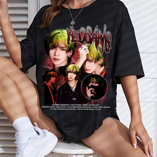 Vintage Yeosang Ateez T-shirt, Ateez The World Ep.Fin Will Album Shirt, Ateez Golden Hour Part 2 Tee, Ateez 2025 World Tour in Your Fantasy