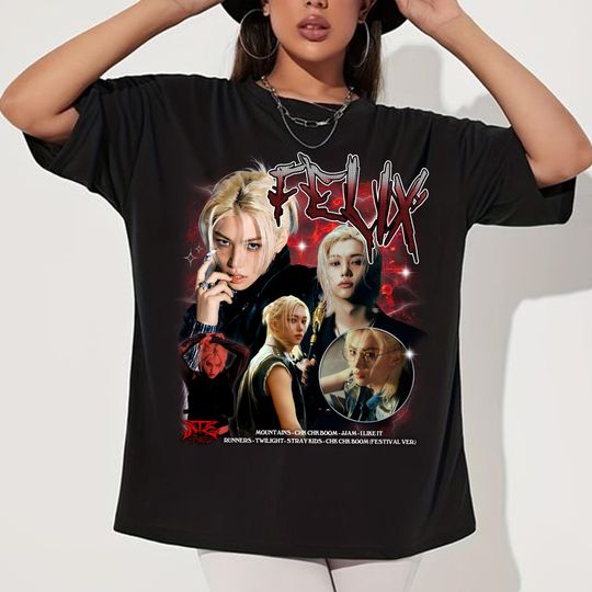 Felix Stray kids Ate Graphic T-shirt, Stray Kids dominATE World Tour 2025 Shirt, Stray Kids ATE Album Shirt, Skz Hop Tee Bang Chan Felix