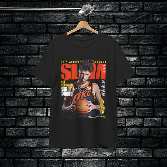 Chet Holmgren SLAM Shirt, Basketball Shirt, Oklahoma City Thunder, Unicorn, NBA Graphic Tee, Streetwear