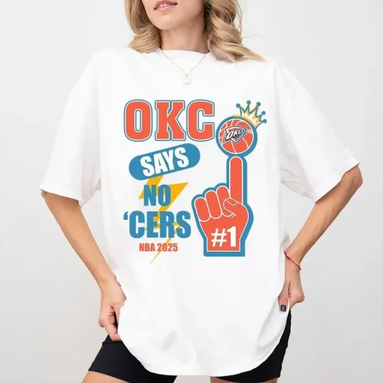 OKC Says No 2025 Vintage Shirt, Oklahoma City Basketball Champions
