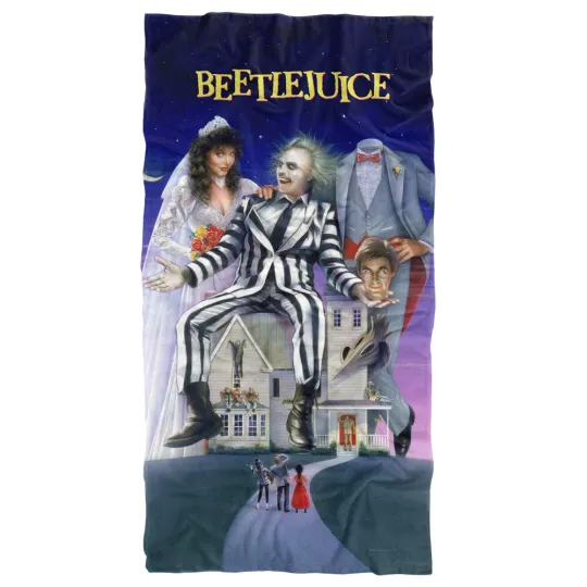 Beetlejuice Poster Officially Licensed Beach Towel 30"x60"