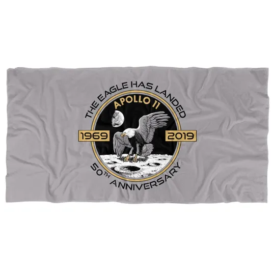 NASA Apollo Circle 50Th Officially Licensed Beach Towel 30"x60"