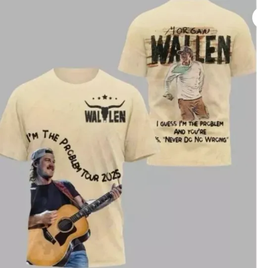 Wallen Western I m The Problem Tour 2025 3D Shirt